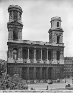 Vista de la iglesia de Saint-Sulpice, 1921-22 de Studio Giraudon
